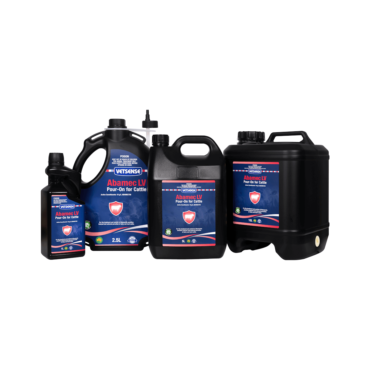 Vetsense Abamec LV Pour-On for Cattle